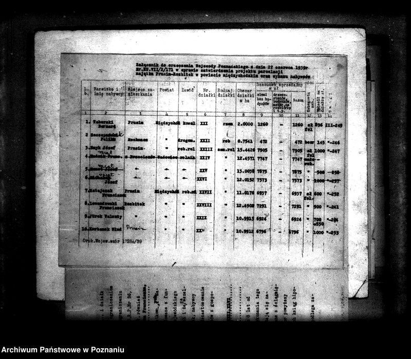 Obraz 9 z jednostki "/Majątek Prusim-Rozbitek powiatu międzychodzkiego sprawy parcelacyjne"