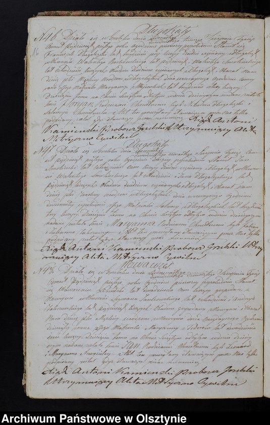 image.from.unit.number "Duplikat Aktów Urodzenia, Zaślubień, Zeyścia z Roku 1855 z Parafij Grzebskiey"