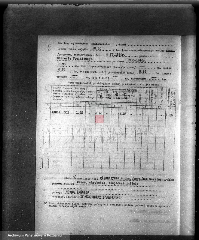 Obraz 13 z jednostki "Kom. Ochrony Lasów /Nadzór nad gospodarką leśną sprawy ogólne/"