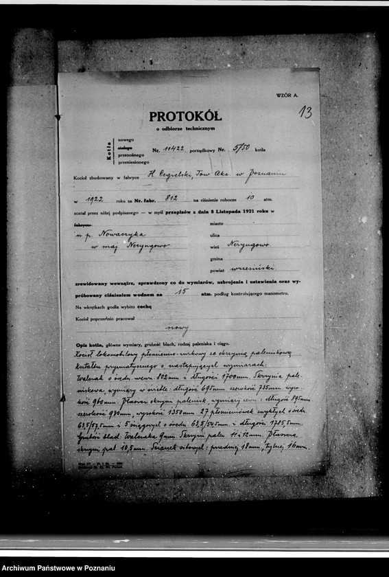 Obraz 17 z jednostki "Majętność Neryngowo powiat wrzesiński własność Nowaczyk nr woj. kotła 5800"