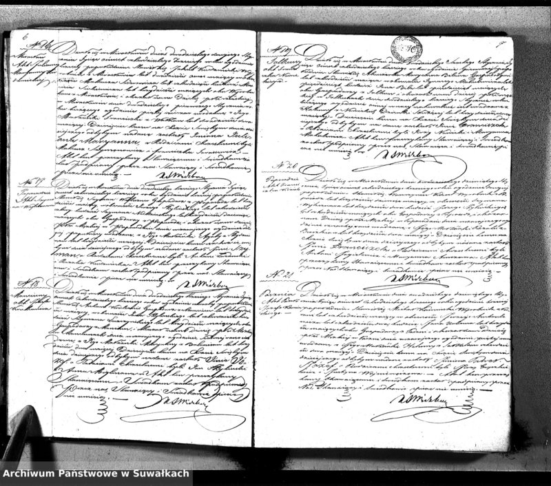 image.from.unit.number "Księga Duplikat Aktów Urodzonych Zmarłych i Zaślubionych Sporządzona na Rok 1842-ci Parafii Mirosławskiey"