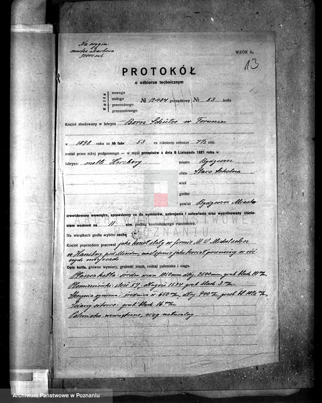 Obraz 18 z jednostki "Fabryka mebli własność Herzberg - Bydgoszcz - Okole nr woj. kotła 126"