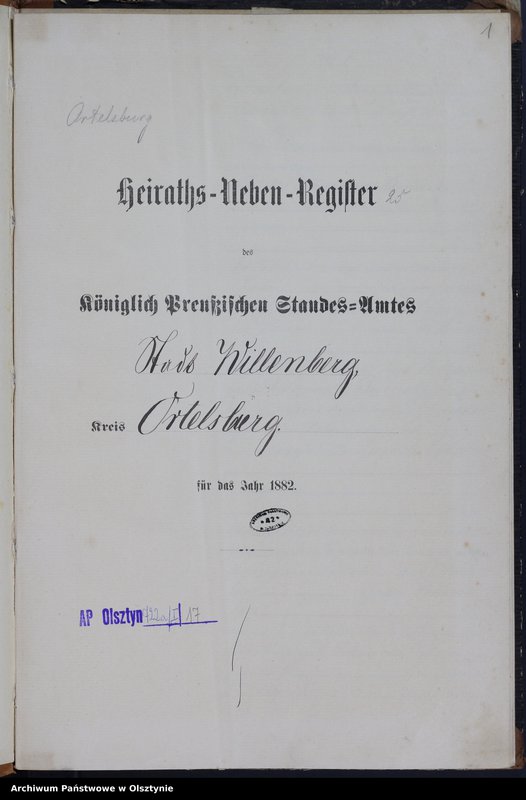 image.from.unit.number "Heiraths-Neben-Register Nr 1 - 25"