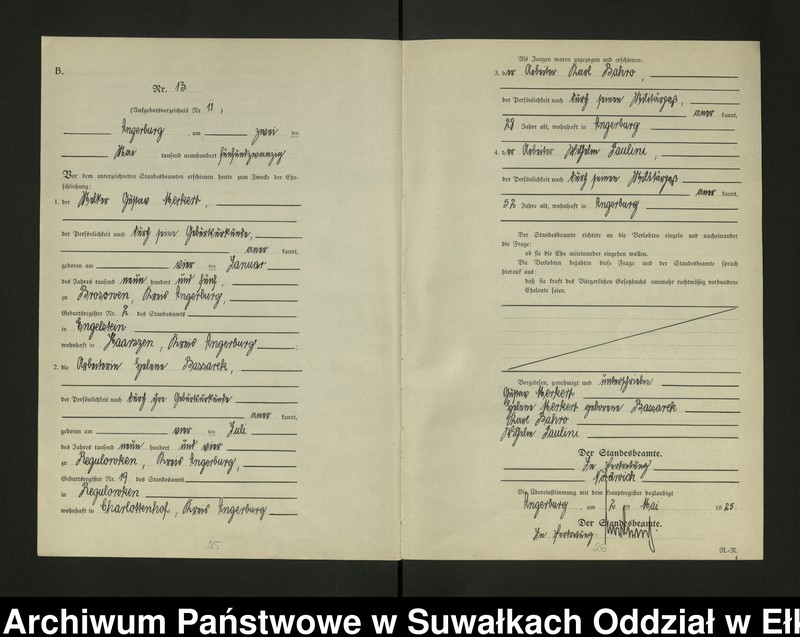 image.from.unit.number "[Heirats - Register (Neben - Register) Standesamt Angerburg einschl. der Bezirke, Gr. Strengeln, Prinowen und Kehlen Kreis Angerburg]"