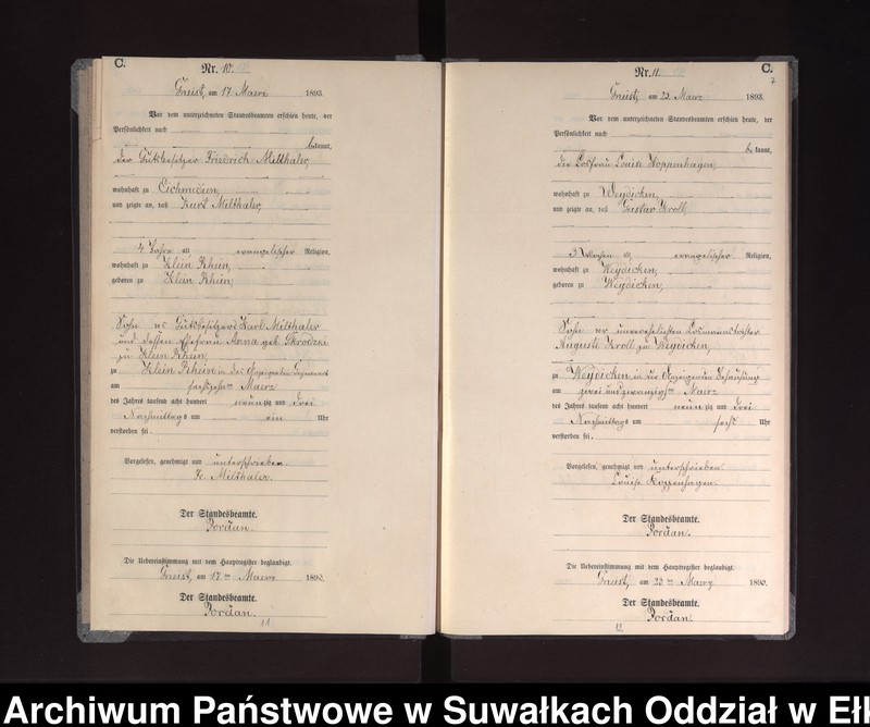 image.from.unit.number "Sterbe-Neben-Register des Königlichen Preussischen Standes-Amtes Gneist Kreis Loetzen"