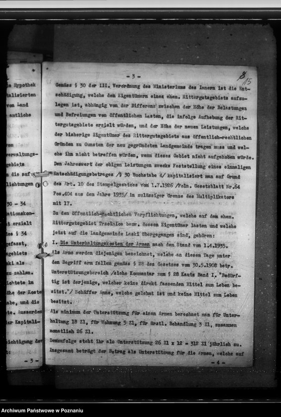 Obraz 19 z jednostki "Auseinandersetzung des Rittergutes Strenz mit der Gemeinde Hirscheck, Kreis Kempen. Auflösung von Gutsbezirken"