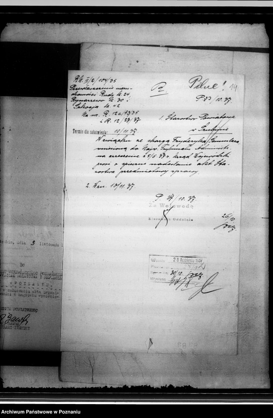 Obraz 18 z jednostki "Friedrich Semmler Skarga do Najwyższego Trybunału Administracyjnego na decyzję Wojewody Poznańskiego z dnia 5.VI.1937 r. /sprawy przewłaszczenia/"