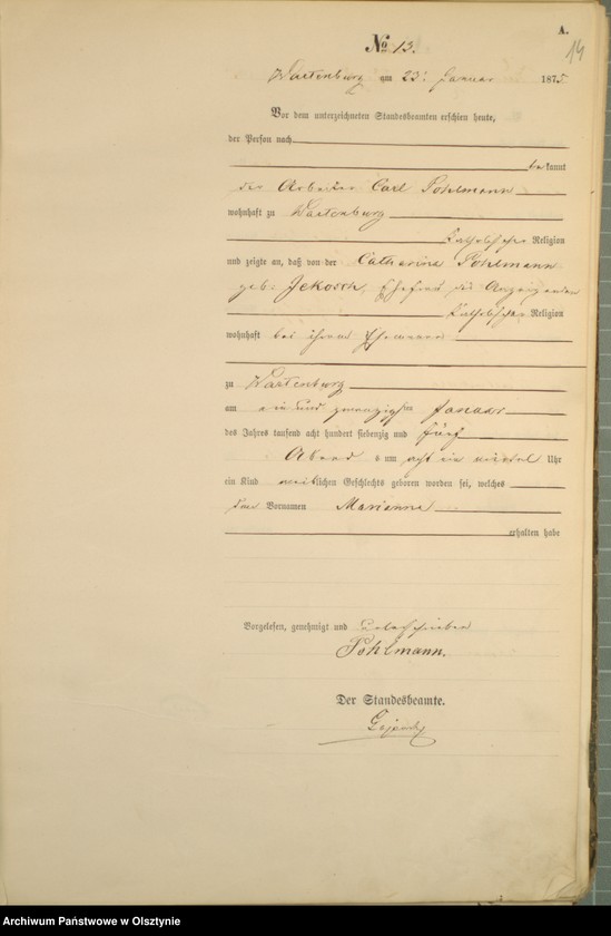 image.from.unit.number "Haupt-Geburts-Register Nr 1 - 199"