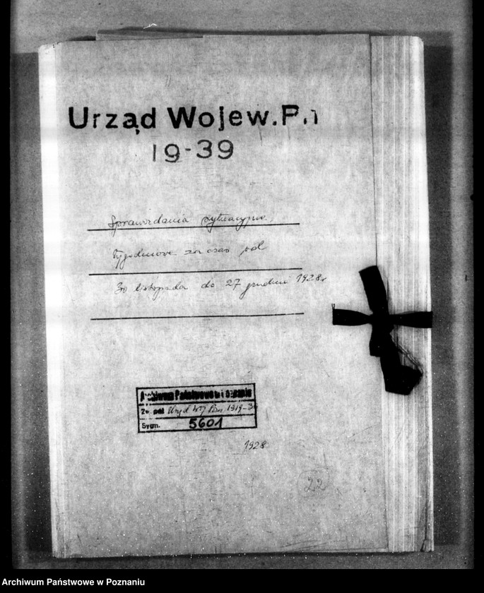 Obraz 4 z jednostki "Sprawozdania sytuacyjne tygodniowe za czas od 30 listopada do 27 grudnia 1928 r."