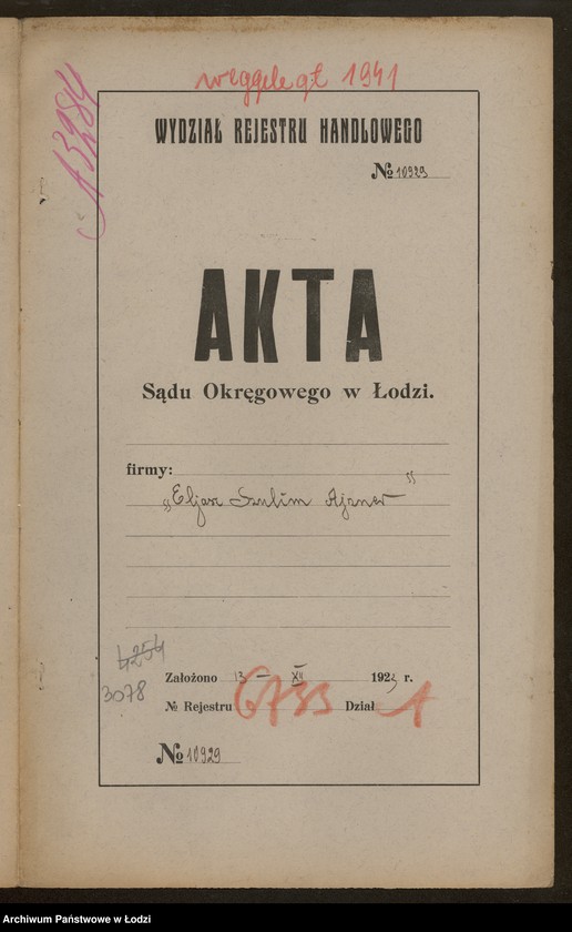 Obraz 2 z jednostki "Eljasz Szulim Ajzner- drobna sprzedaż cukierków"
