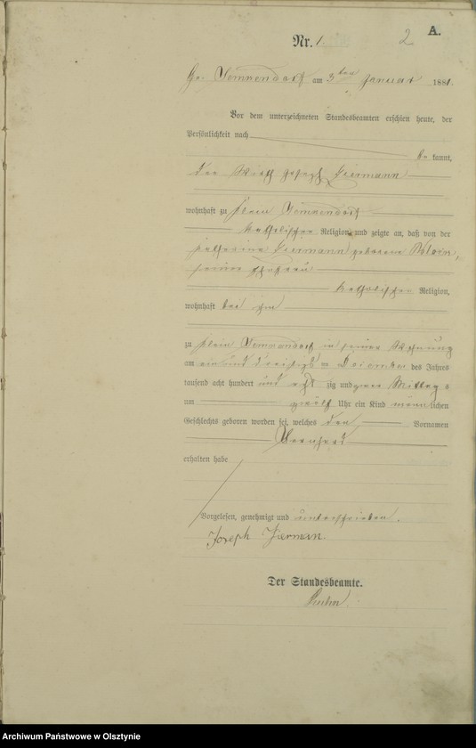 image.from.unit.number "Geburts-Haupt-Register Nr 1 - 128"