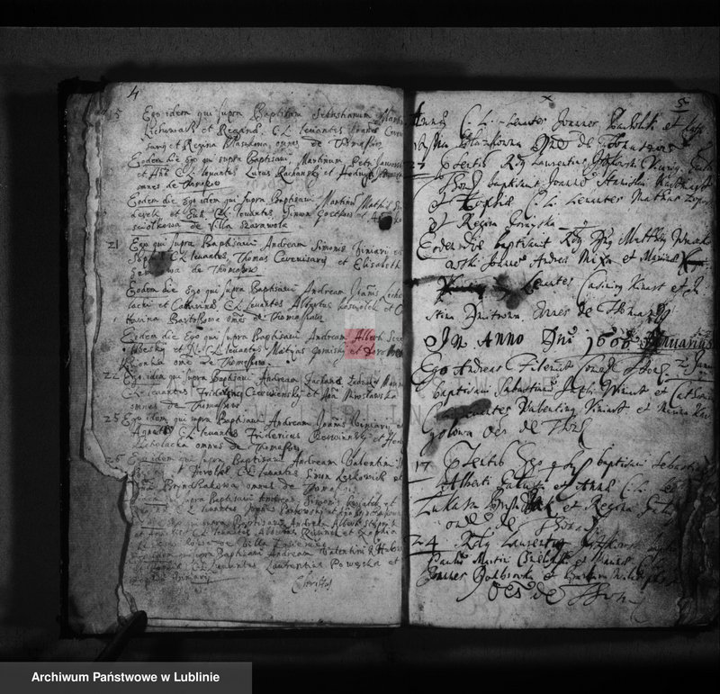 Obraz 5 z jednostki "Liber baptisatorum"