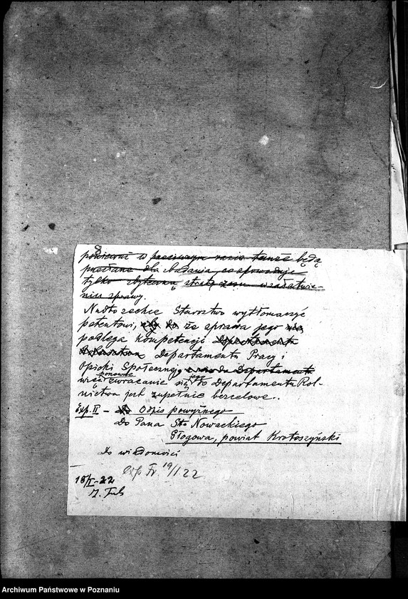 Obraz 12 z jednostki "Sprawy szczegółowo-administracyjne Wsparcie i renty robotnicze"