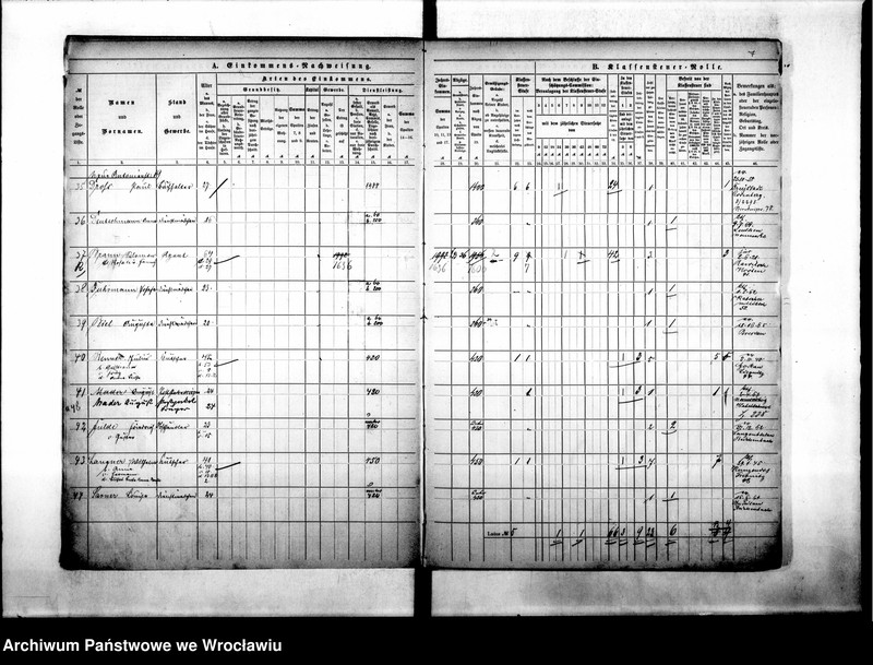image.from.unit.number "Klassensteuerrolle nebst Eikommens - Nachweisung"