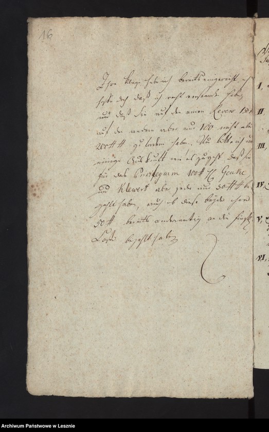 Obraz 19 z jednostki "[Akta manualia J. C. in Sachen der Stadt Lissa contra den Fürsten von Sułkowski wegen Abgaben]"