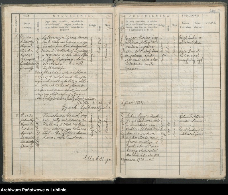 image.from.unit.number "Księga małżeństw"