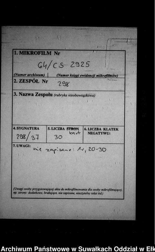 image.from.unit.number "Sterbe-Neben-Register des Preussischen Standes-Amtes Kehlen Kreis Angerburg"