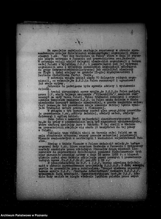 Obraz 8 z jednostki "Sprawozdania z życia mniejszości narodowych za czas od 15 grudnia 1936 r. do 31 maja 1937 r."