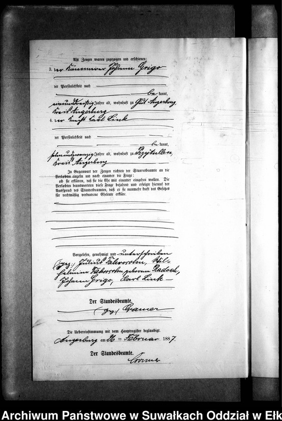 image.from.unit.number "Heiraths-Neben-Register des Preussischen Standes-Amtes Kehlen Kreis Angerburg"