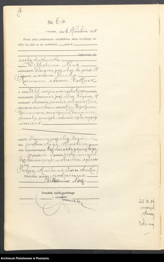 Obraz 18 z jednostki "Księga miejscowa zgonów tom II [Rejestr główny zgonów]"