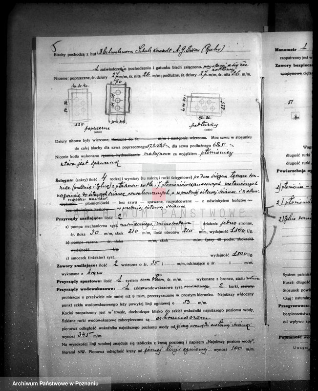 Obraz 9 z jednostki "Tartak parowy Emil Woltmann i Ska. w Rogoźnie pow. obornicki nr woj. kotła 2518"