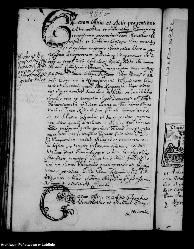 Obraz 4 z kolekcji "Artystyczne dekoracje w księgach kancelarii miejskiej w Zamościu111"