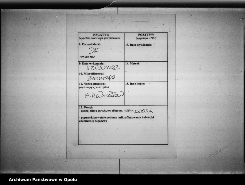 Obraz 3 z jednostki "Acta des Magistrats zu Oppeln betreffend die Aufnahme der Seelenzahl im Adalbert - Bezirk"