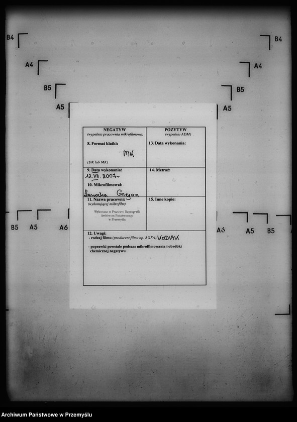 Obraz 3 z jednostki "[Kopie ksiąg metrykalnych parafii Grab z filiami Ożenna, Wyszowatka (dekanat Dukla)]"