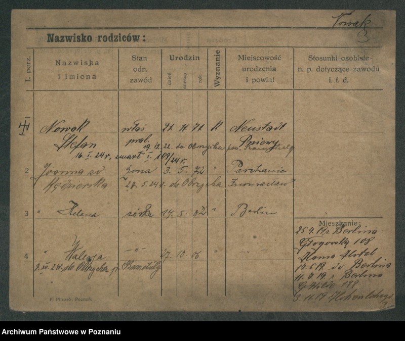 Obraz 5 z jednostki "Nowak od Stefan (żonaci i wdowy)"