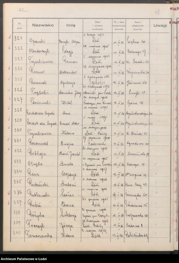 image.from.unit.number "Ewidencja dowodów osobistych wydanych przez Zarząd Miejski w Łodzi, zespół nr 6 [- nazwiska na litery N, O, R, T]"