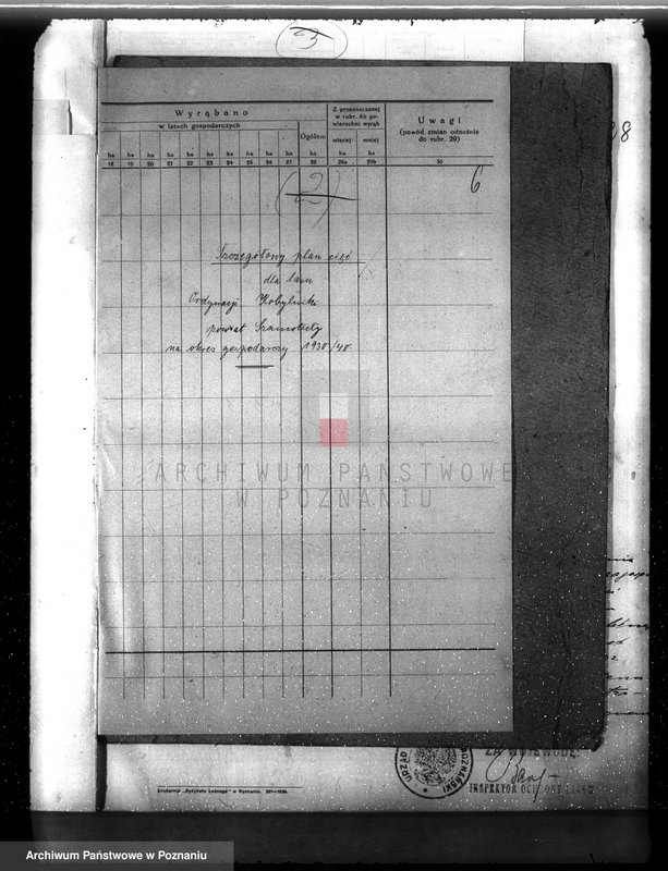Obraz 10 z jednostki "Plan urządzenia gospodarstwa leśnego dla lasu ordynacji Kobylniki powiat szamotulski 1930-1940"