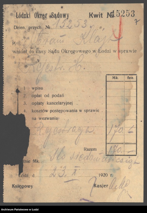 Obraz 9 z jednostki "Abram Klajt- sprzedaż przędzy"