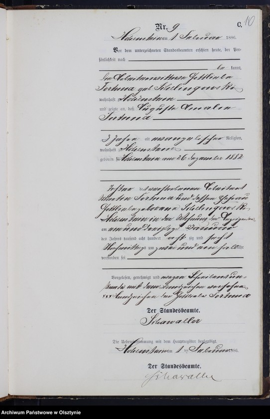 image.from.unit.number "Sterbe-Neben-Register Nr 1 - 73"