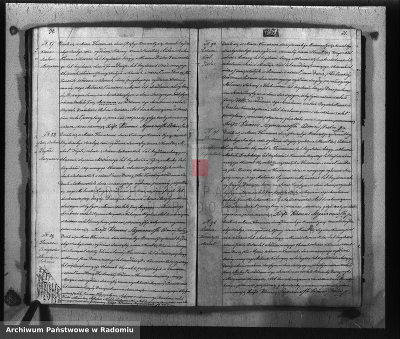 image.from.unit.number "Akta urodzin, małżeństw i zeyścia w gminie parafii Głowaczewskiej w roku 1836"