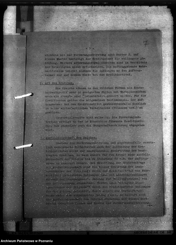 Obraz 11 z jednostki "Reichswirtschaftshilfe und Finanzierung von Wehrmachtsanträgen"