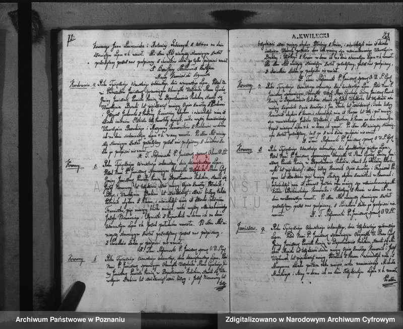 Obraz 19 z jednostki "Księga urodzonych, zaślubionych i zmarłych"