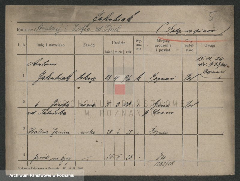 Obraz 5 z jednostki "Jakubiak - Jakubowicz"