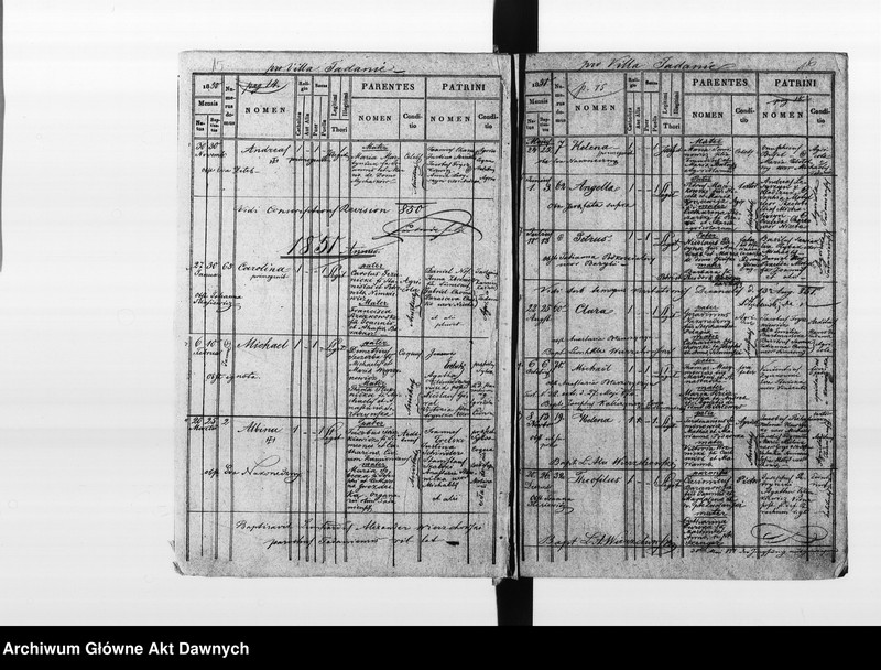image.from.unit.number "Parafia: Tadanie. Dekanat: Gliniany. Księga metrykalna urodzeń 1845-1887, ślubów 1846-1893 i zgonów 1840-1899 dla wsi Tadanie. Tom XX."