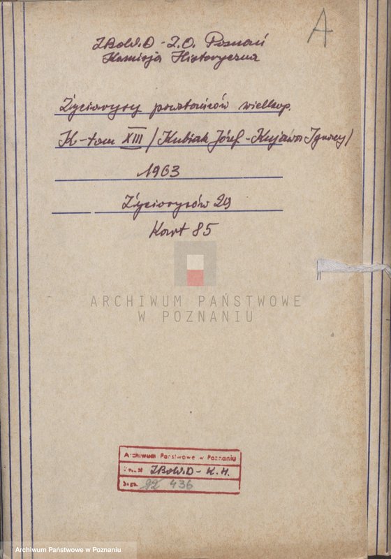 Obraz 4 z jednostki "Życiorysy powstańców wielkopolskich: K - tom Xlll /Kubiak Józef - Kujawa Ignacy/."