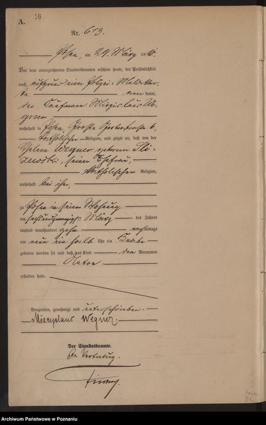 Obraz 17 z jednostki "[Rejestr główny urodzeń]"