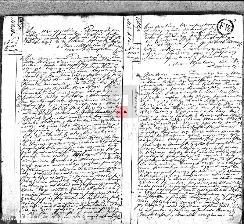 image.from.unit.number "Akta Cywilne Małżeństwa Gminy Krasnopolskiey Powiatu Seyneńskiego Województwa augstowskiego Roku 1817."