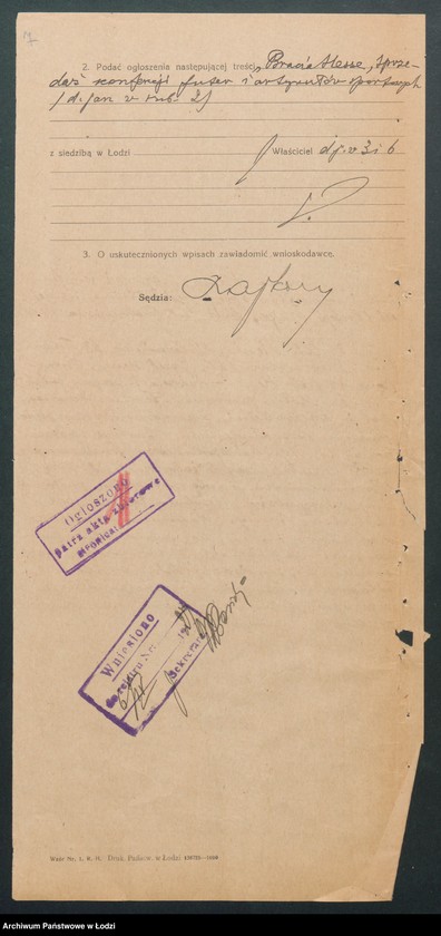 Obraz 9 z jednostki "Bracia Hesse- sprzedaż konfekcji, futer, artykułów sportowych"