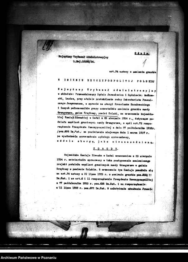 image.from.unit.number "/Scalenie gruntów we wsi Grzegorzew powiatu kaliskiego/"