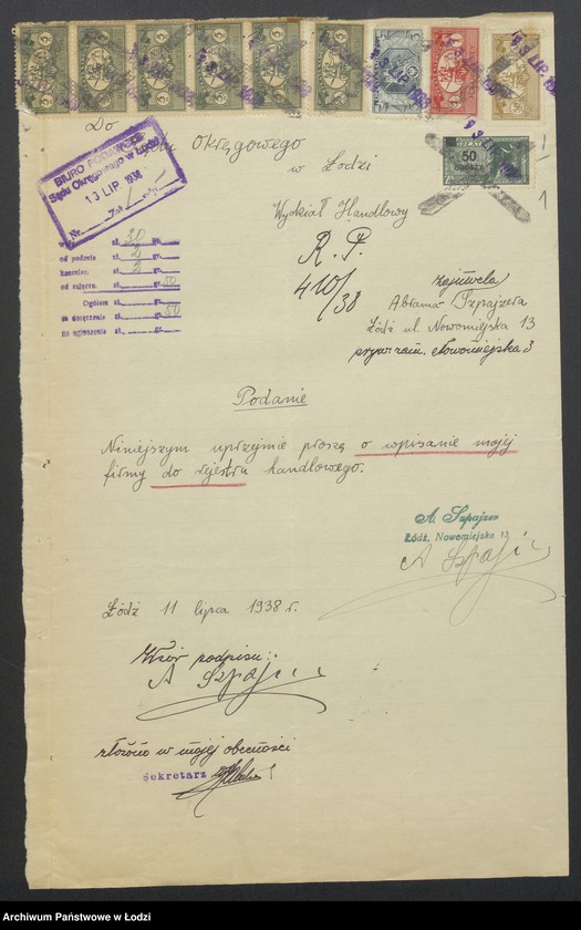 Obraz 3 z jednostki "Abram Zajnwel Szpajzer- sprzedaż manufaktury"