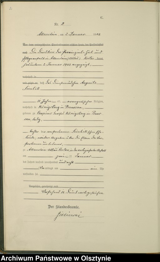 Obraz z jednostki "Sterbe-Haupt-Register Nr 1-522"