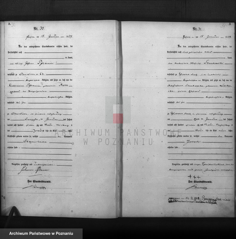 Obraz 17 z jednostki "Księga urodzeń t. I"