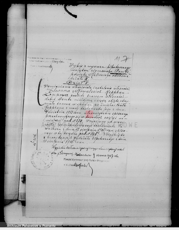 Obraz 15 z jednostki "Sprawy zmiany rodzaju użytkowania gruntów leśnych majątku Dębe w powiecie kaliskim"