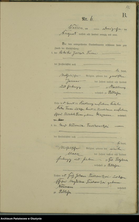image.from.unit.number "Heiraths-Haupt-Register Nr 1 - 11"