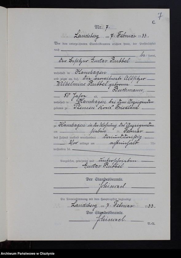 image.from.unit.number "Sterbe-Neben-Register Nr 1 - 20 [ Księga zgonów - wtóropis ]"