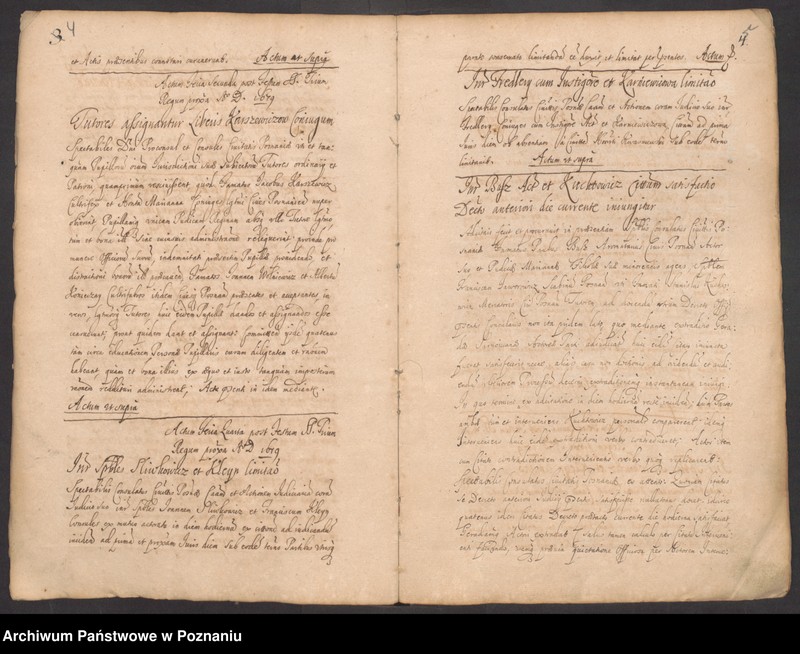 Obraz 7 z jednostki "Protocolon actorum officii consularis Posnaniensis."